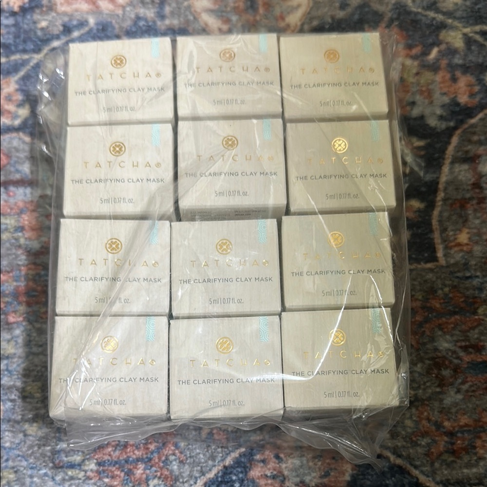 Tatcha Clarifying Clay Mask - Gold and Cream Packaging
